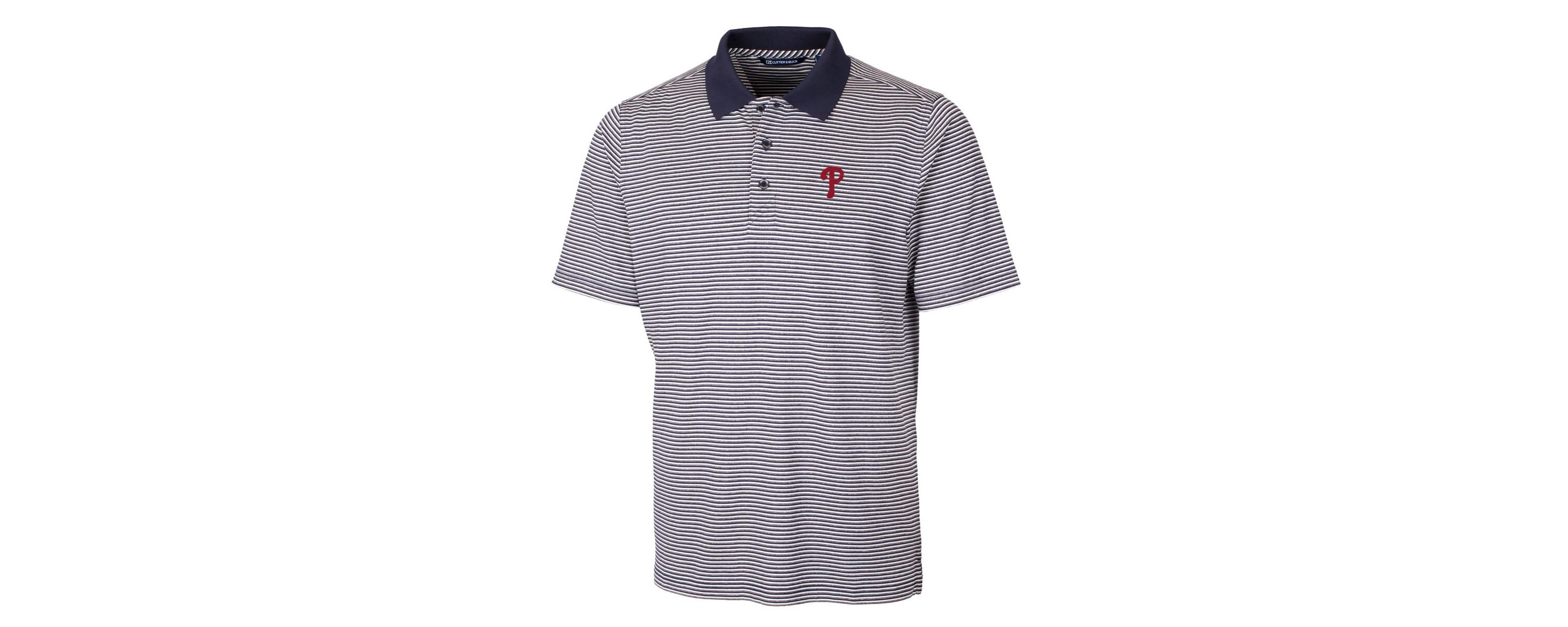 MLB Philadelphia Phillies Forge Tonal Stripe Stretch Polo