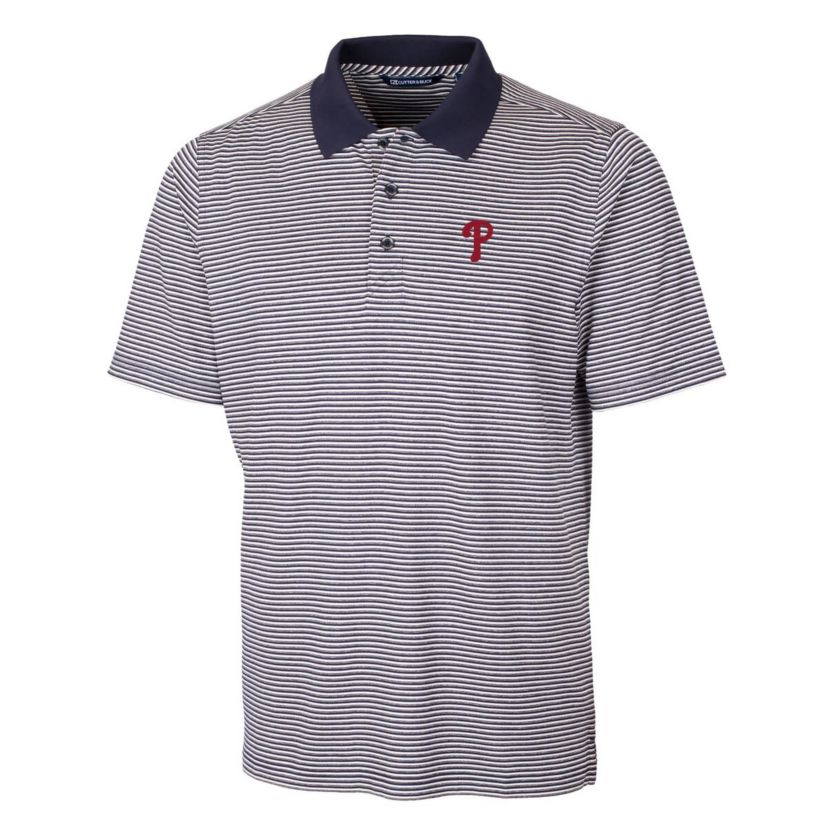 MLB Philadelphia Phillies Forge Tonal Stripe Stretch Polo