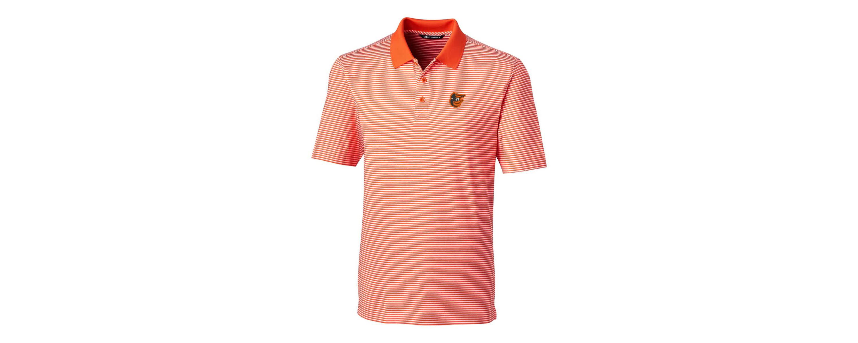 MLB Baltimore Orioles Forge Tonal Stripe Stretch Polo
