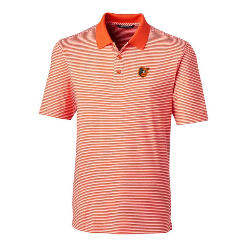 MLB Baltimore Orioles Forge Tonal Stripe Stretch Polo