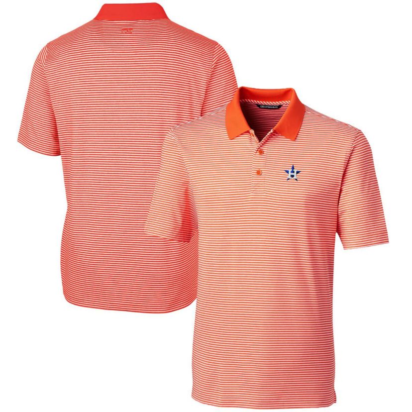 MLB Houston Astros Forge Tonal Stripe Stretch Polo