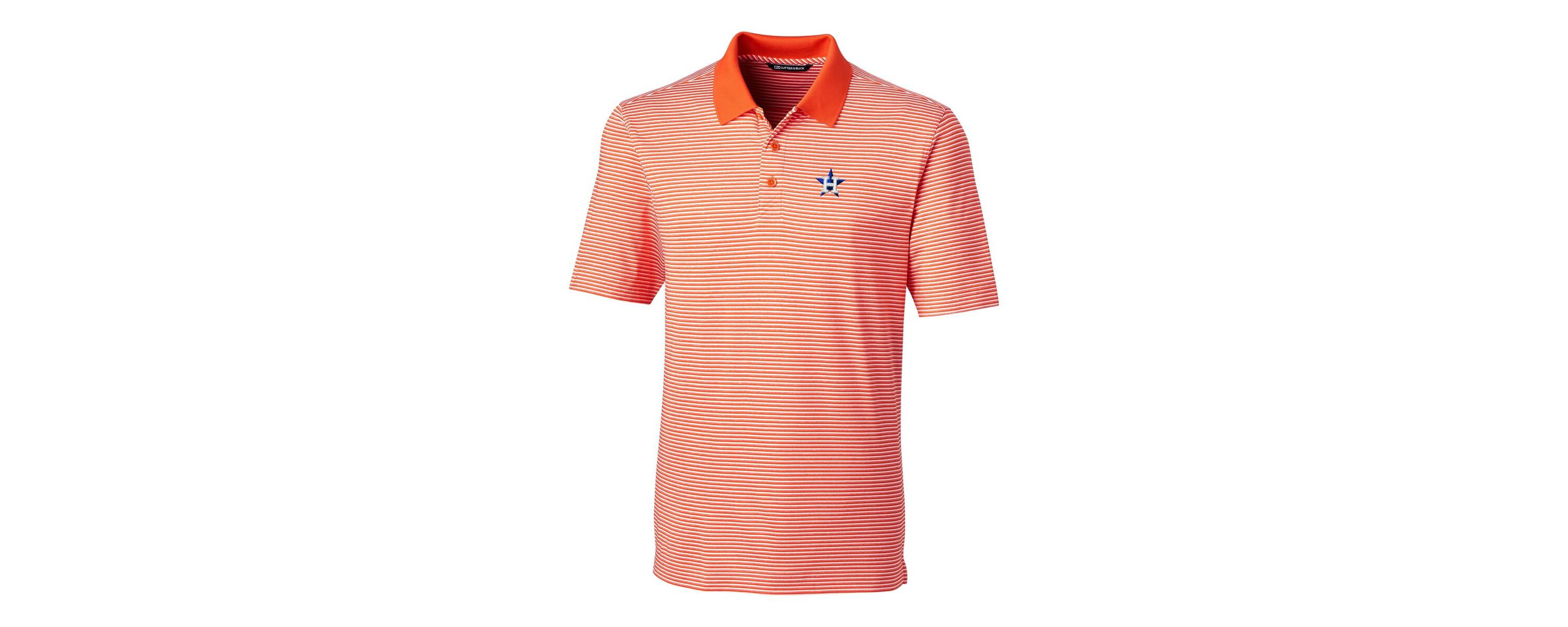 MLB Houston Astros Forge Tonal Stripe Stretch Polo