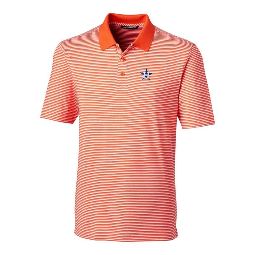 MLB Houston Astros Forge Tonal Stripe Stretch Polo