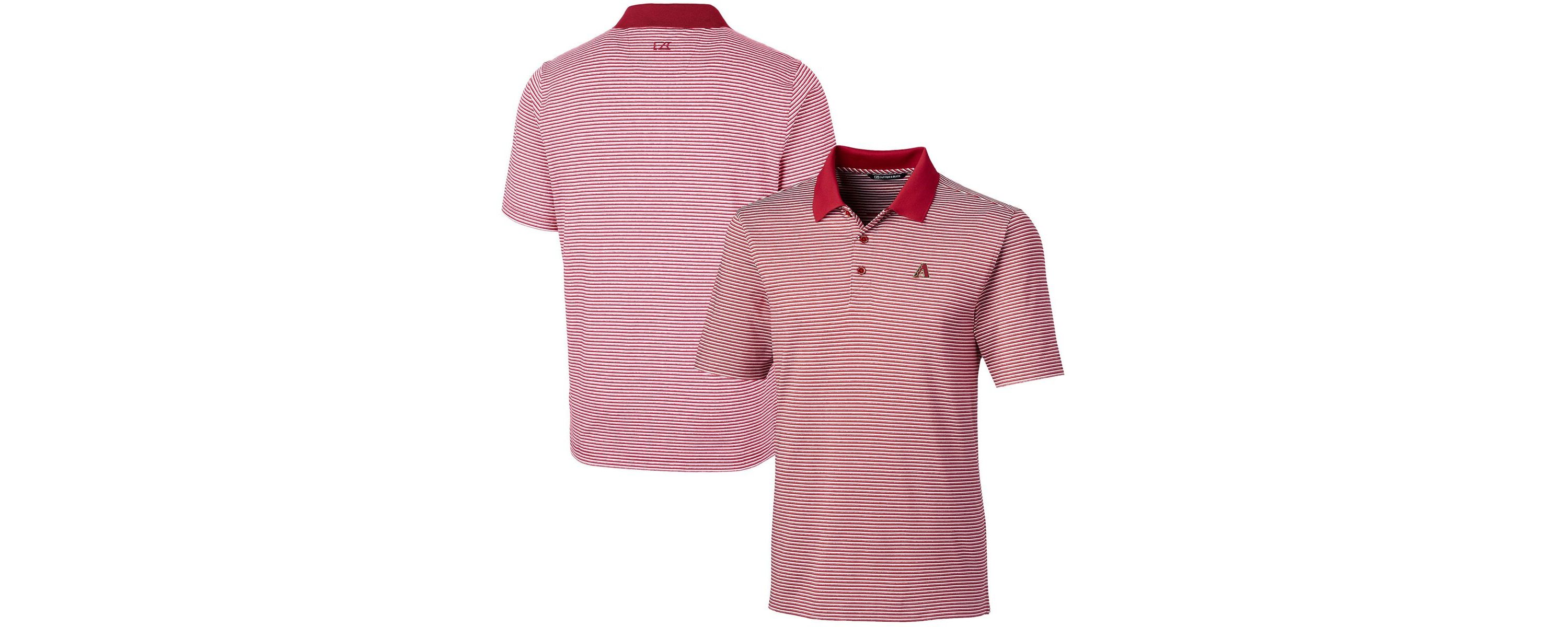 MLB Arizona Diamondbacks Forge Tonal Stripe Stretch Polo
