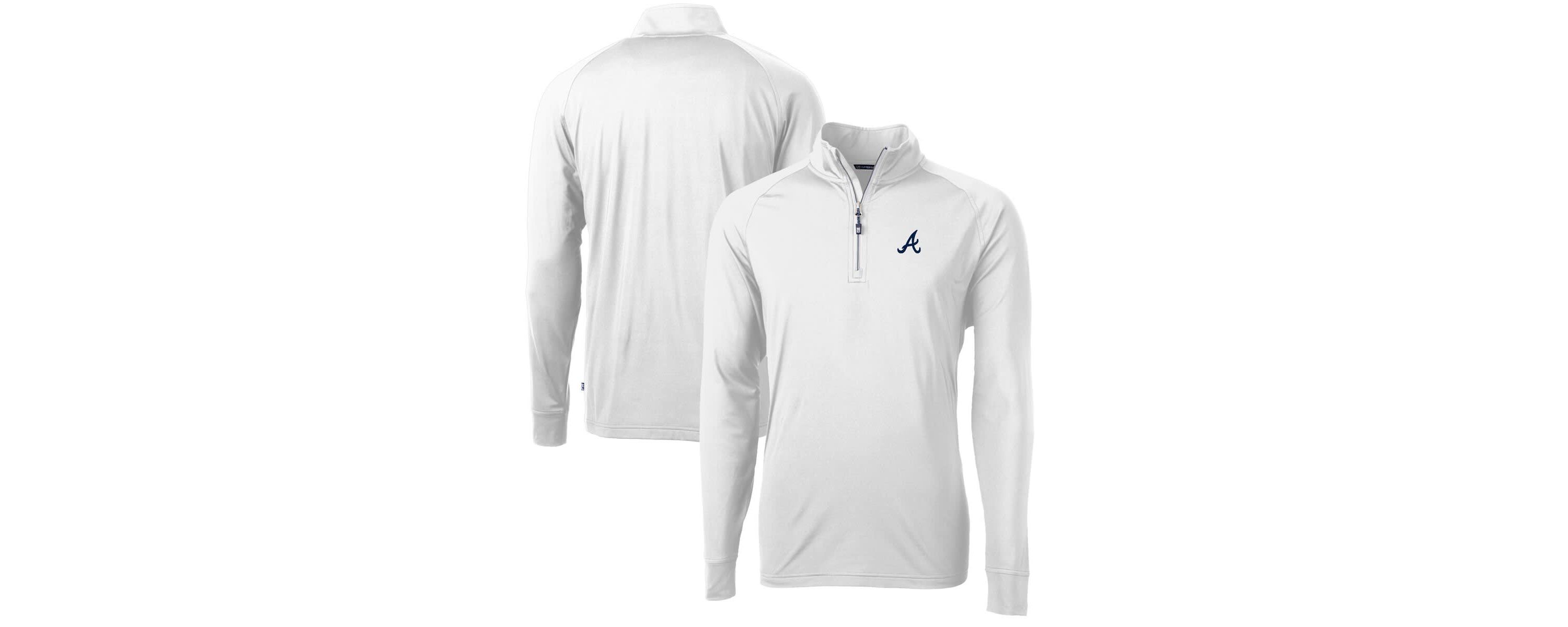 MLB Atlanta Braves Adapt Eco Knit Stretch Recycled Quarter-Zip Pullover Top