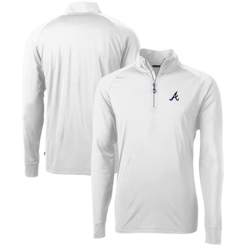 MLB Atlanta Braves Adapt Eco Knit Stretch Recycled Quarter-Zip Pullover Top
