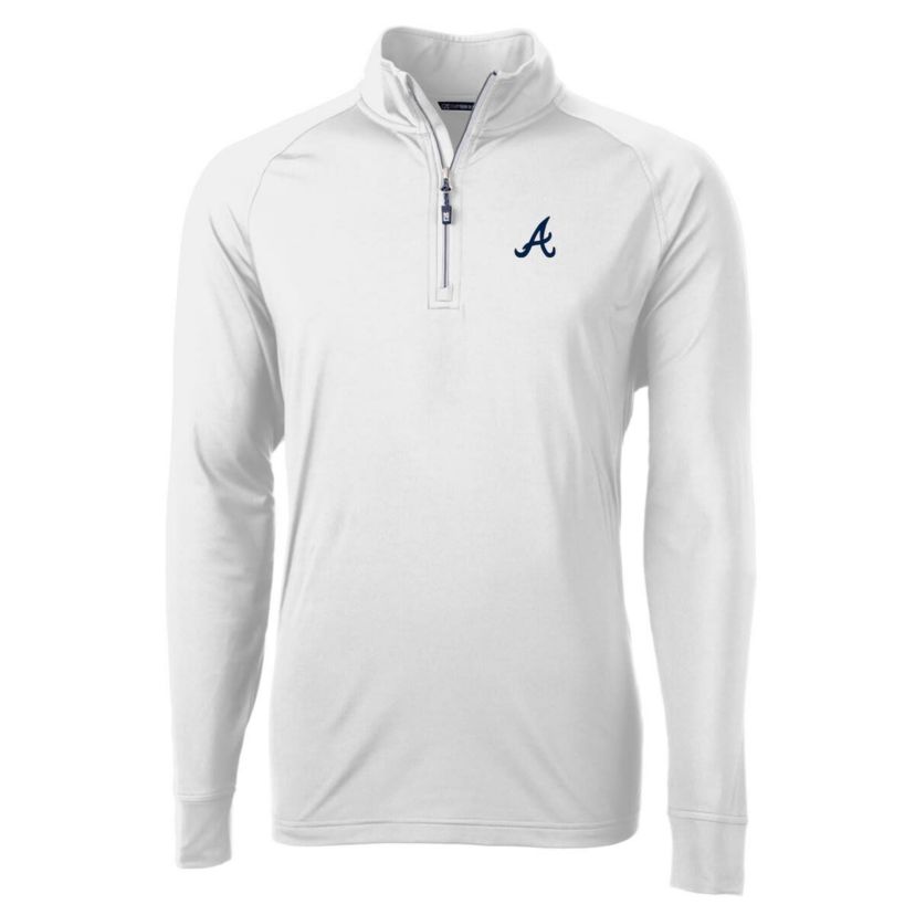 MLB Atlanta Braves Adapt Eco Knit Stretch Recycled Quarter-Zip Pullover Top