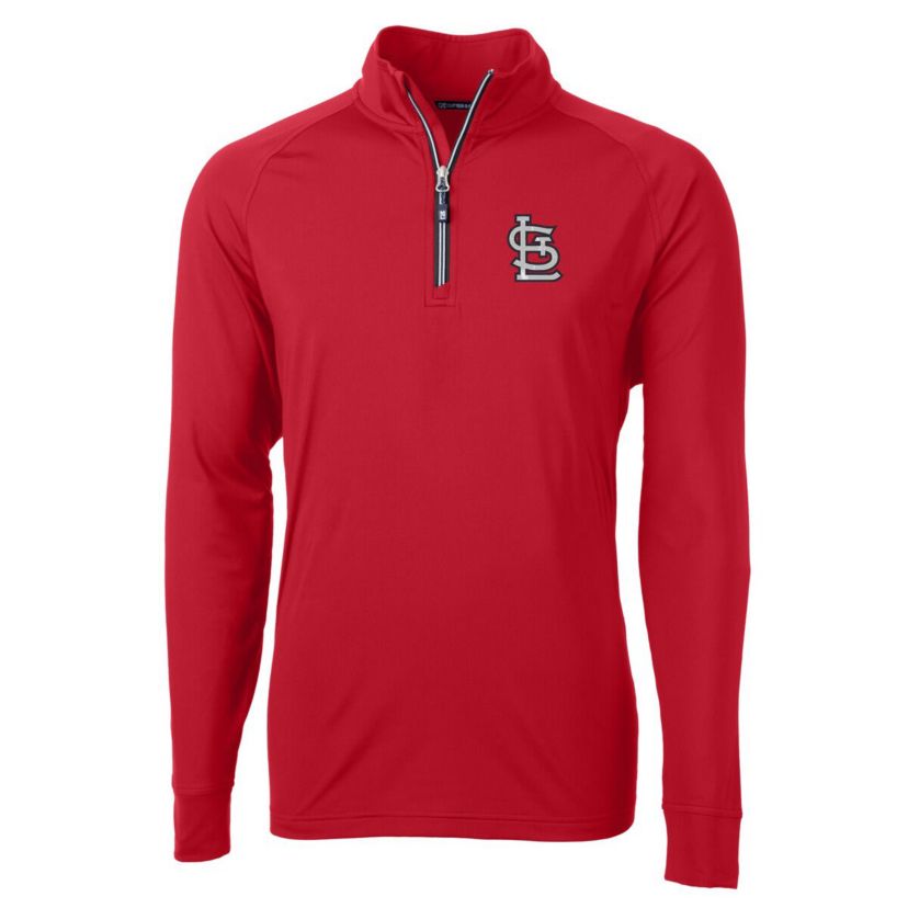 MLB St. Louis Cardinals Adapt Eco Knit Stretch Recycled Quarter-Zip Pullover Top