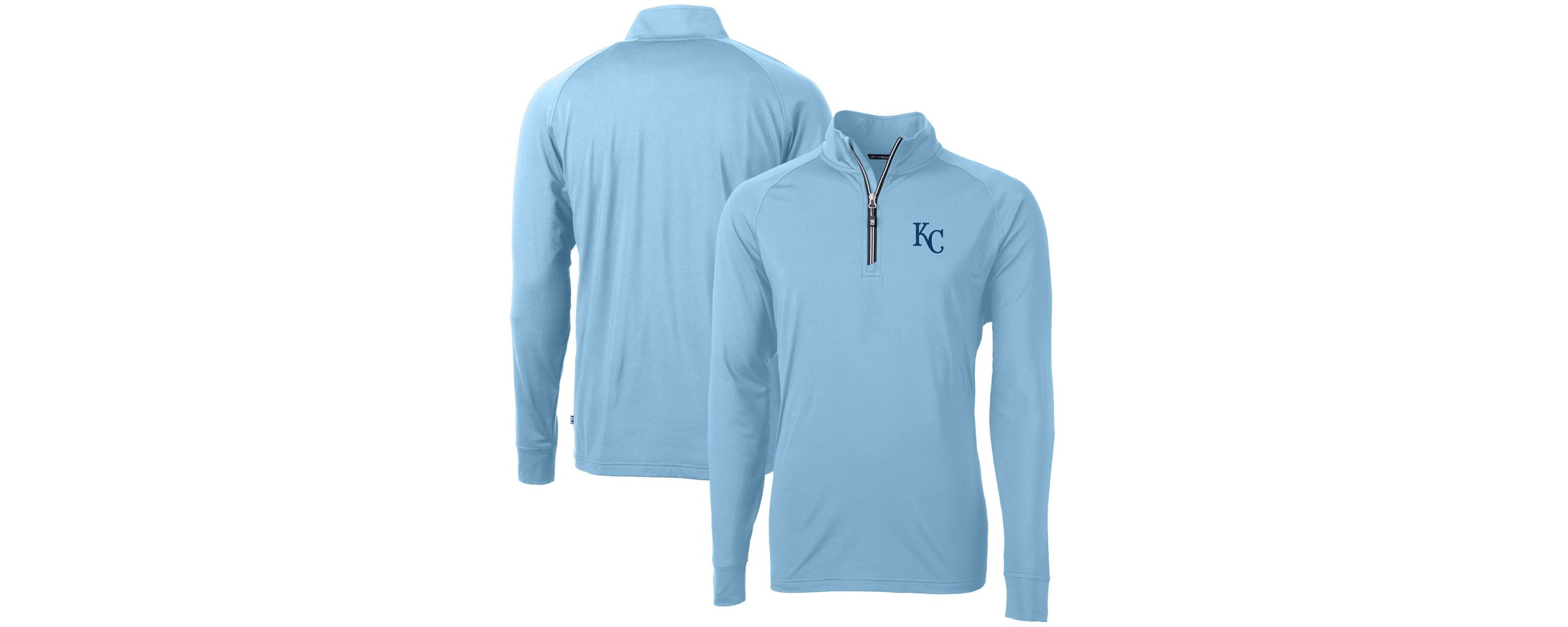 MLB Light Kansas City Royals Adapt Eco Knit Stretch Recycled Quarter-Zip Pullover Top