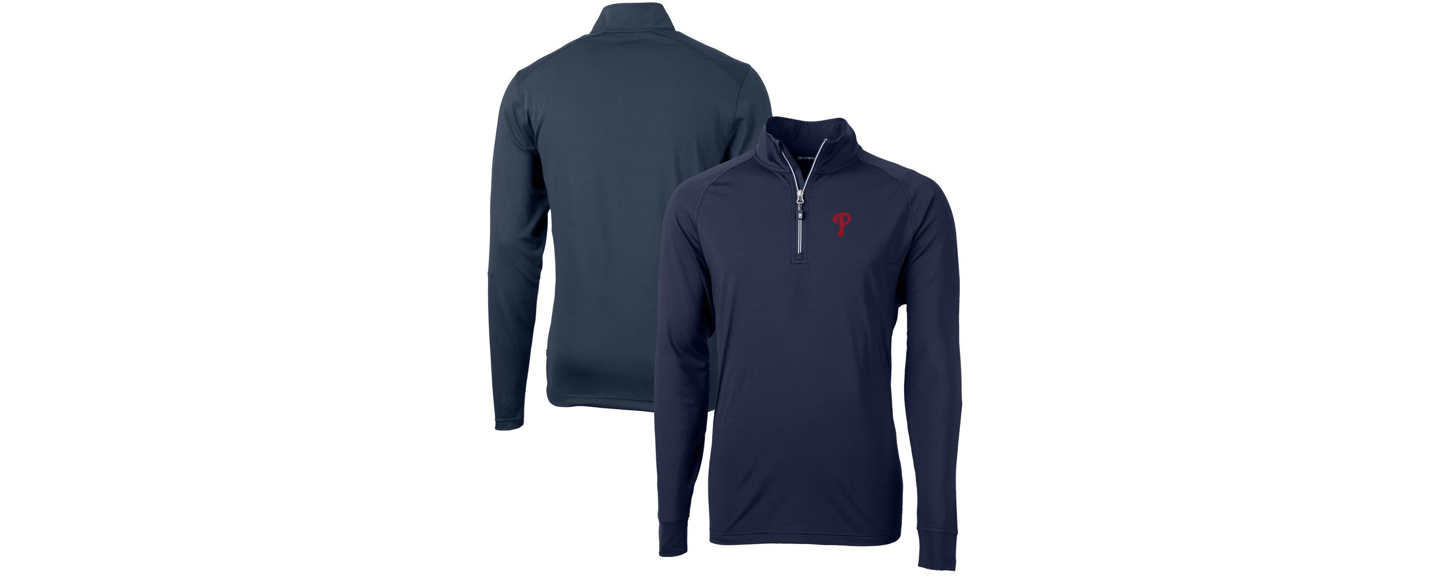 MLB Philadelphia Phillies Adapt Eco Knit Stretch Recycled Quarter-Zip Pullover Top