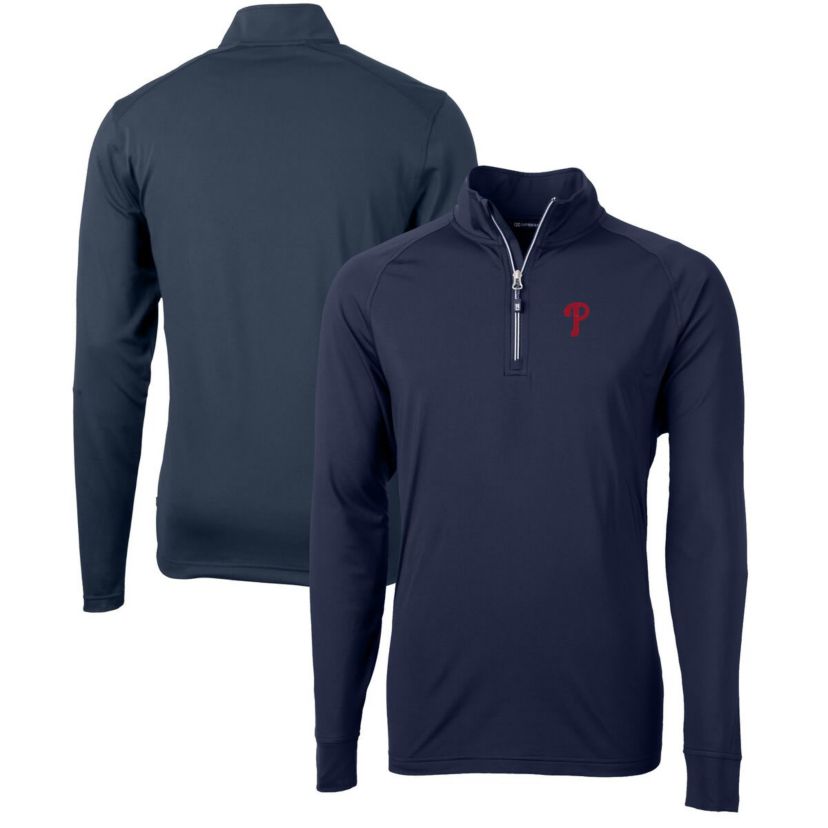 MLB Philadelphia Phillies Adapt Eco Knit Stretch Recycled Quarter-Zip Pullover Top