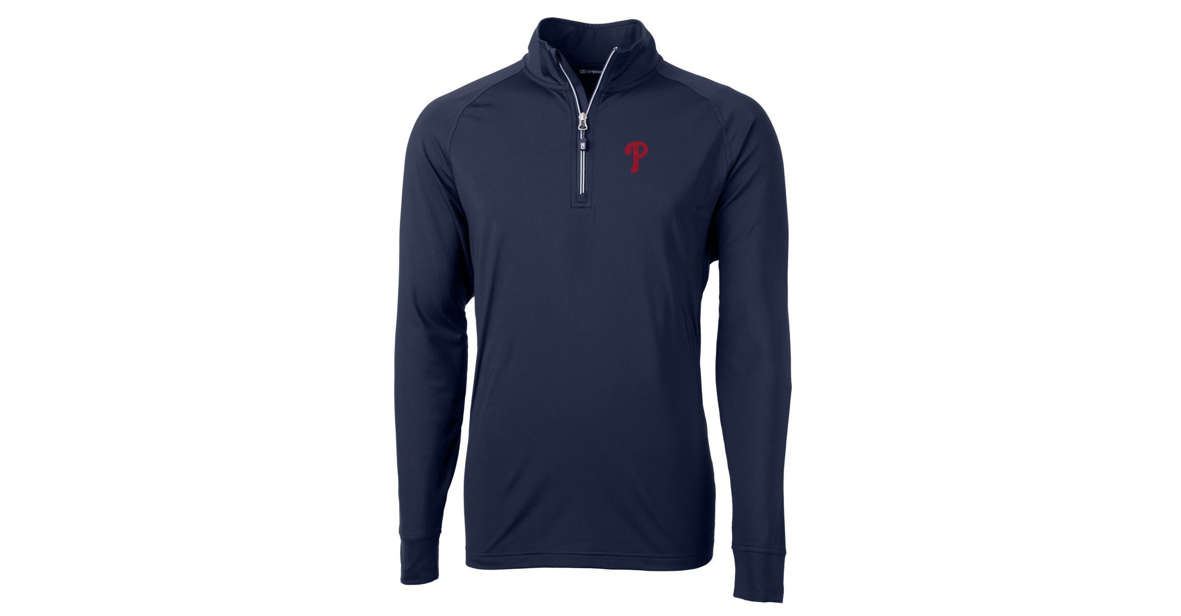 MLB Philadelphia Phillies Adapt Eco Knit Stretch Recycled Quarter-Zip Pullover Top