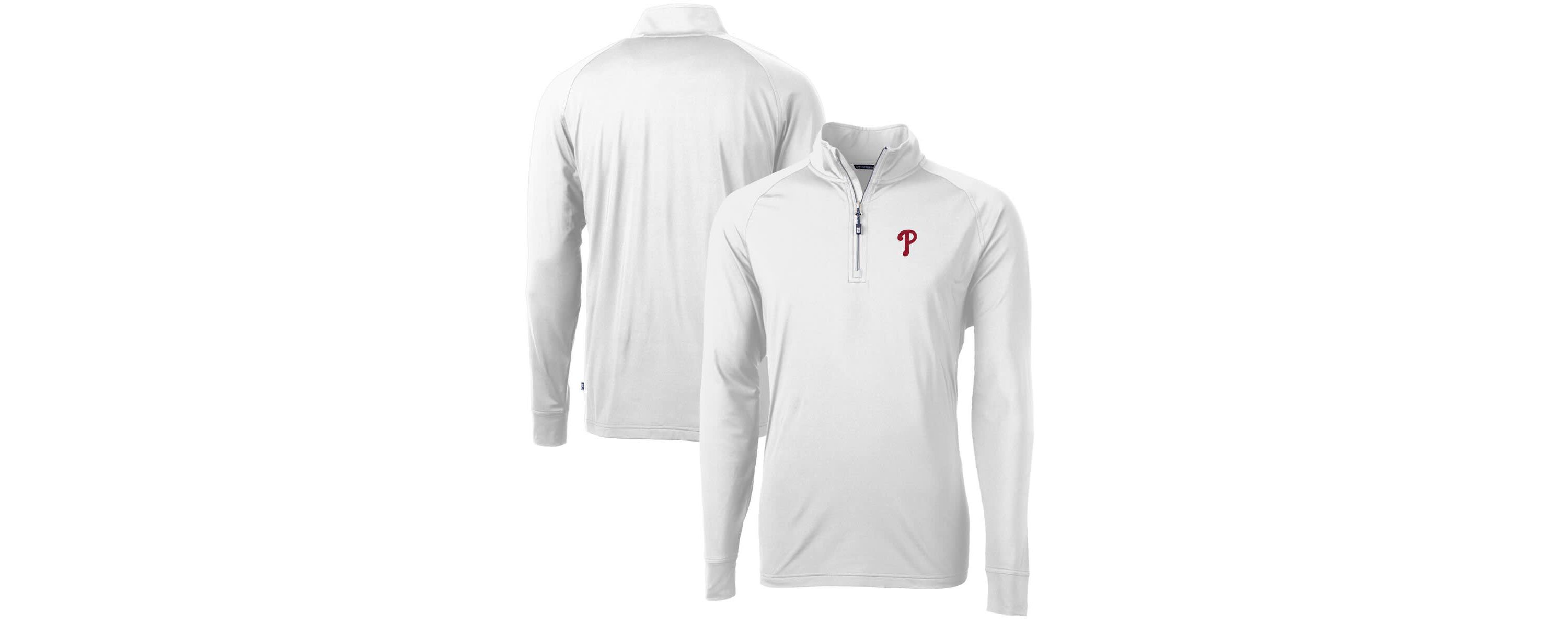 MLB Philadelphia Phillies Adapt Eco Knit Stretch Recycled Quarter-Zip Pullover Top
