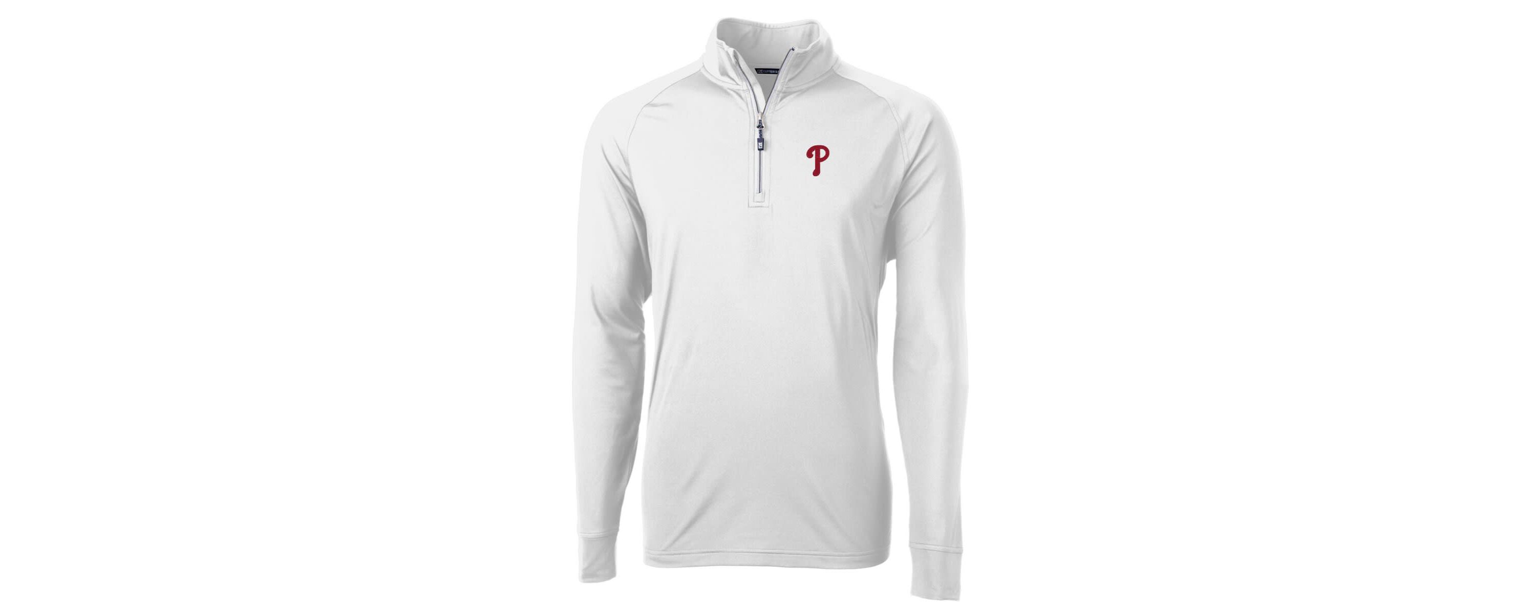 MLB Philadelphia Phillies Adapt Eco Knit Stretch Recycled Quarter-Zip Pullover Top