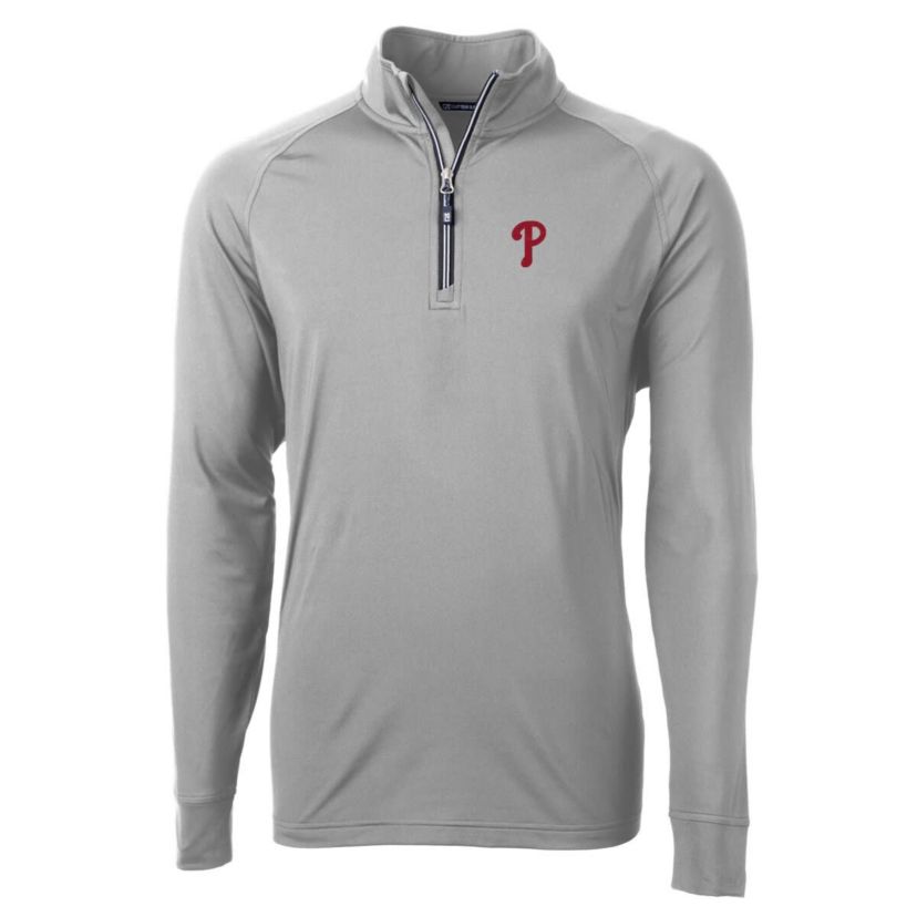 MLB Philadelphia Phillies Adapt Eco Knit Stretch Recycled Quarter-Zip Pullover Top