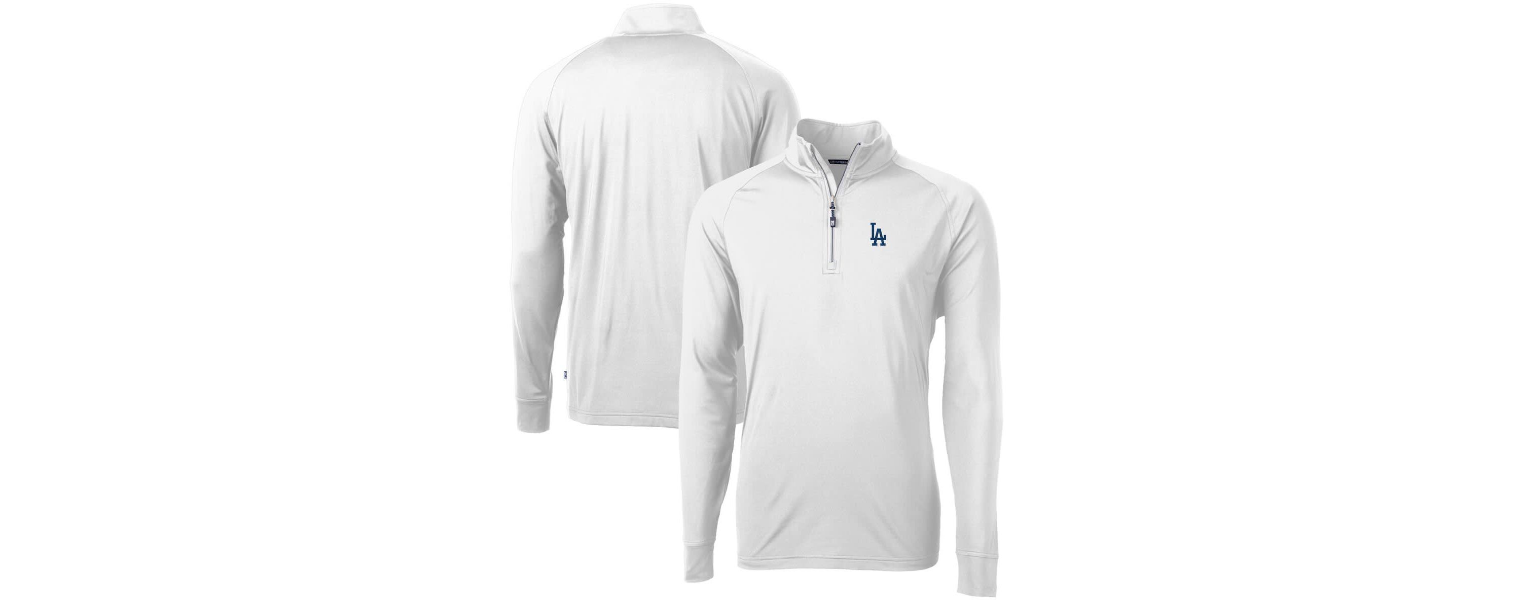 MLB Los Angeles Dodgers Adapt Eco Knit Stretch Recycled Quarter-Zip Pullover Top