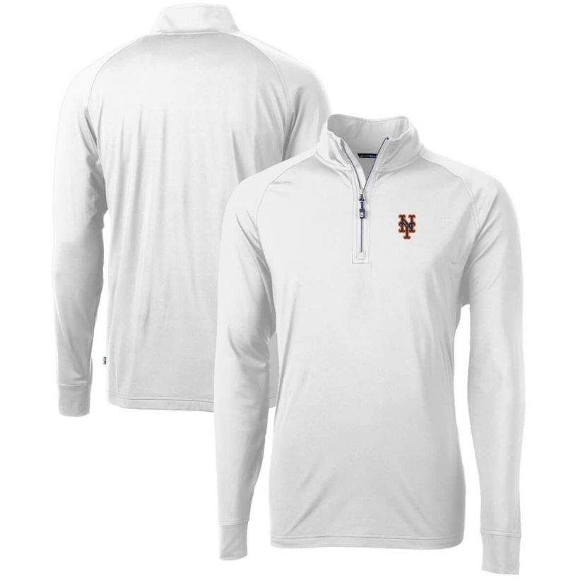 MLB New York Mets Adapt Eco Knit Stretch Recycled Quarter-Zip Pullover Top
