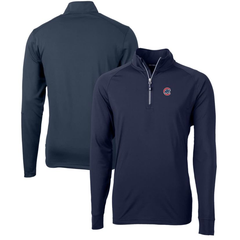 MLB Chicago Cubs Adapt Eco Knit Stretch Recycled Quarter-Zip Pullover Top