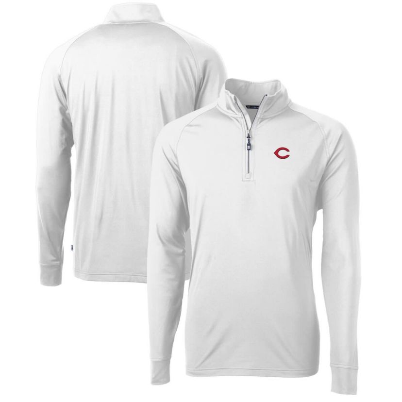 MLB Cincinnati Reds Adapt Eco Knit Stretch Recycled Quarter-Zip Pullover Top