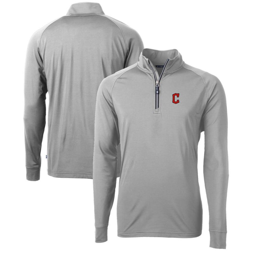 MLB Cleveland Guardians Adapt Eco Knit Stretch Recycled Quarter-Zip Pullover Top