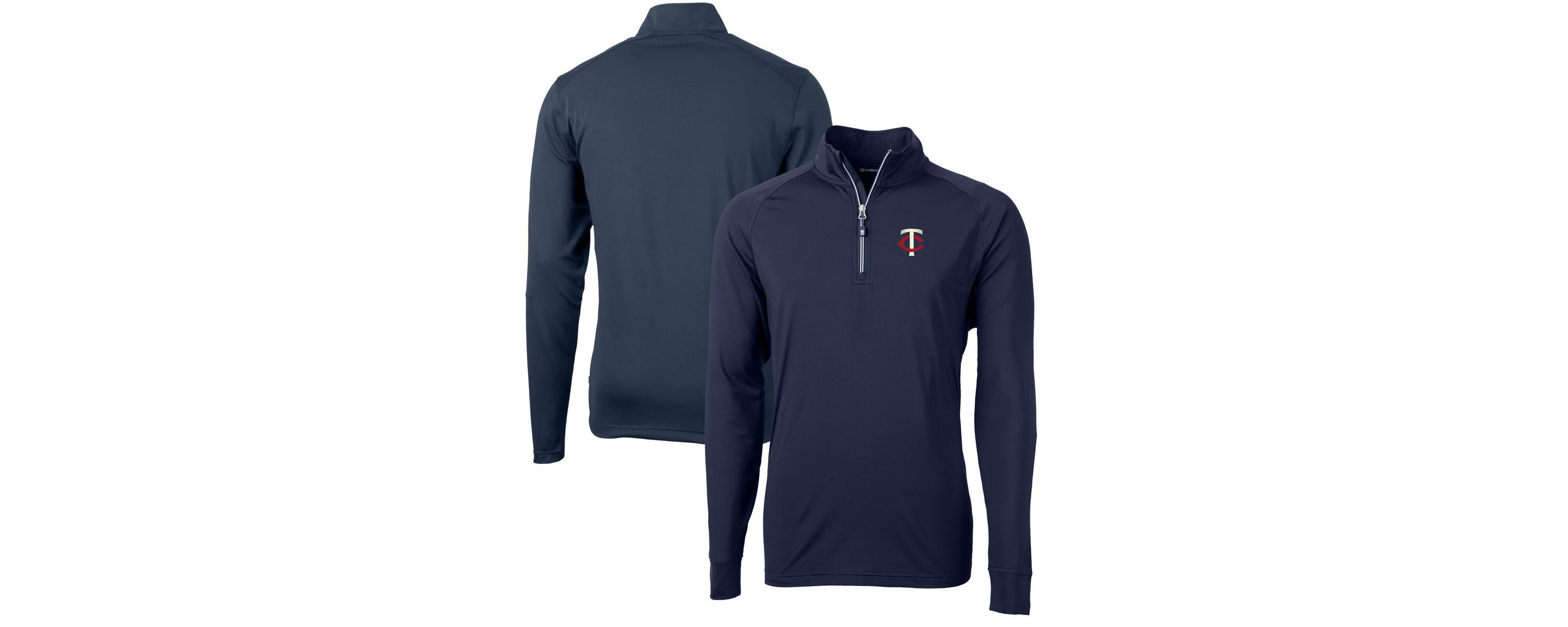 MLB Minnesota Twins Adapt Eco Knit Stretch Recycled Quarter-Zip Pullover Top