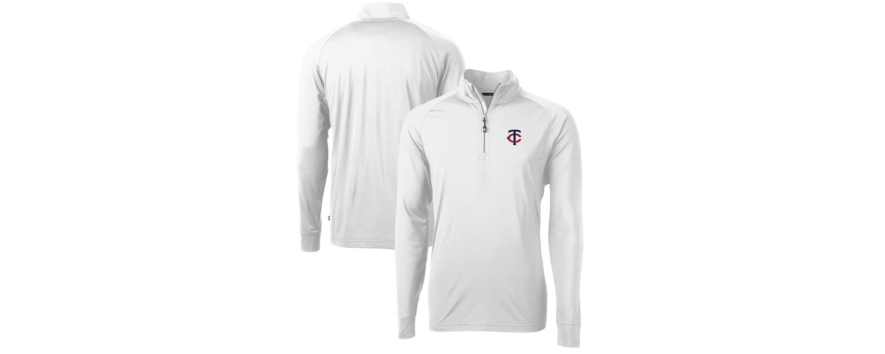 MLB Minnesota Twins Adapt Eco Knit Stretch Recycled Quarter-Zip Pullover Top