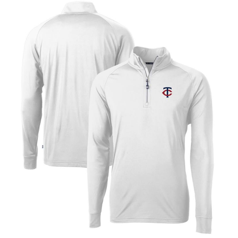 MLB Minnesota Twins Adapt Eco Knit Stretch Recycled Quarter-Zip Pullover Top