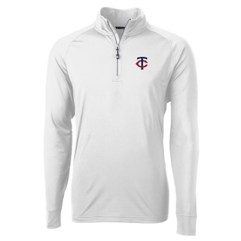 MLB Minnesota Twins Adapt Eco Knit Stretch Recycled Quarter-Zip Pullover Top