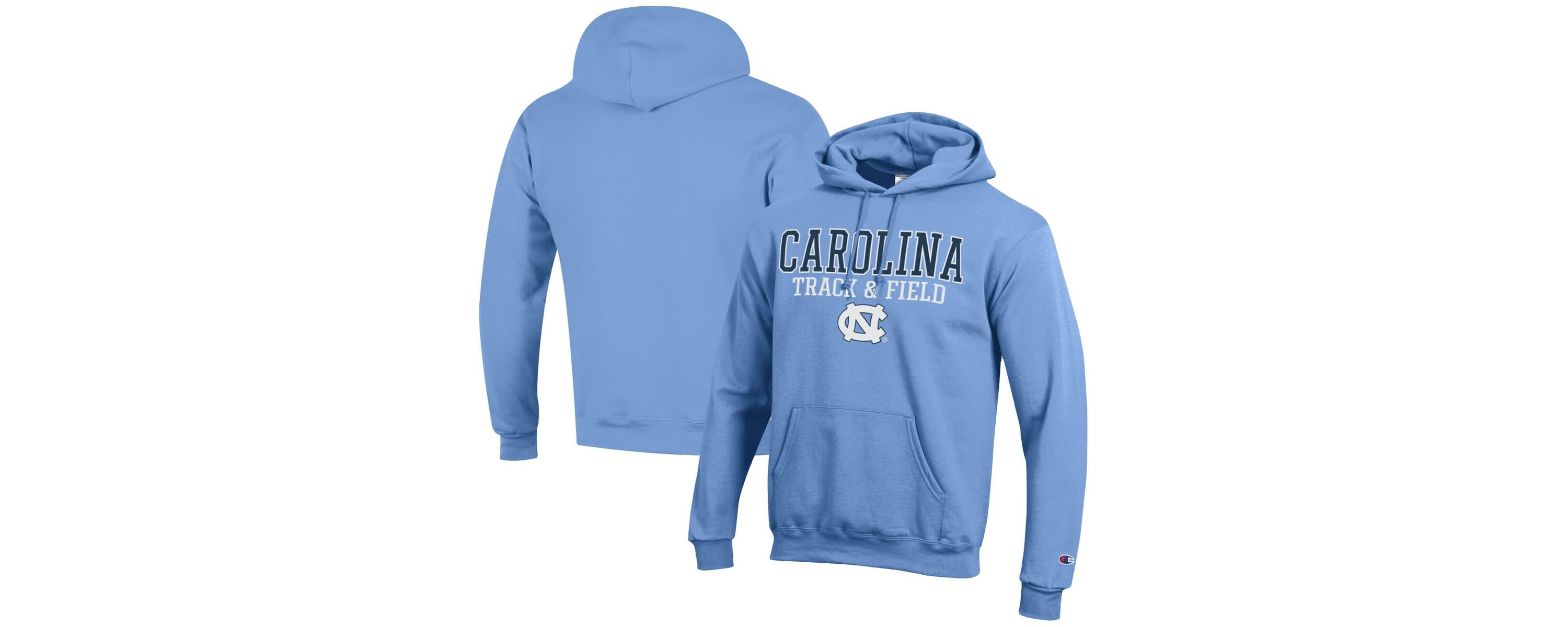 NCAA Carolina North Carolina Tar Heels Track & Field Stack Powerblend Pullover Hoodie