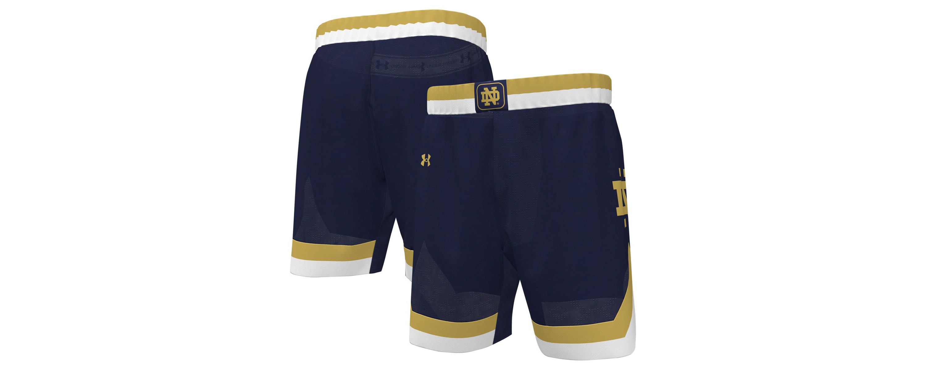 NCAA Under Armour Notre Dame Fighting Irish Replica Basketball Shorts