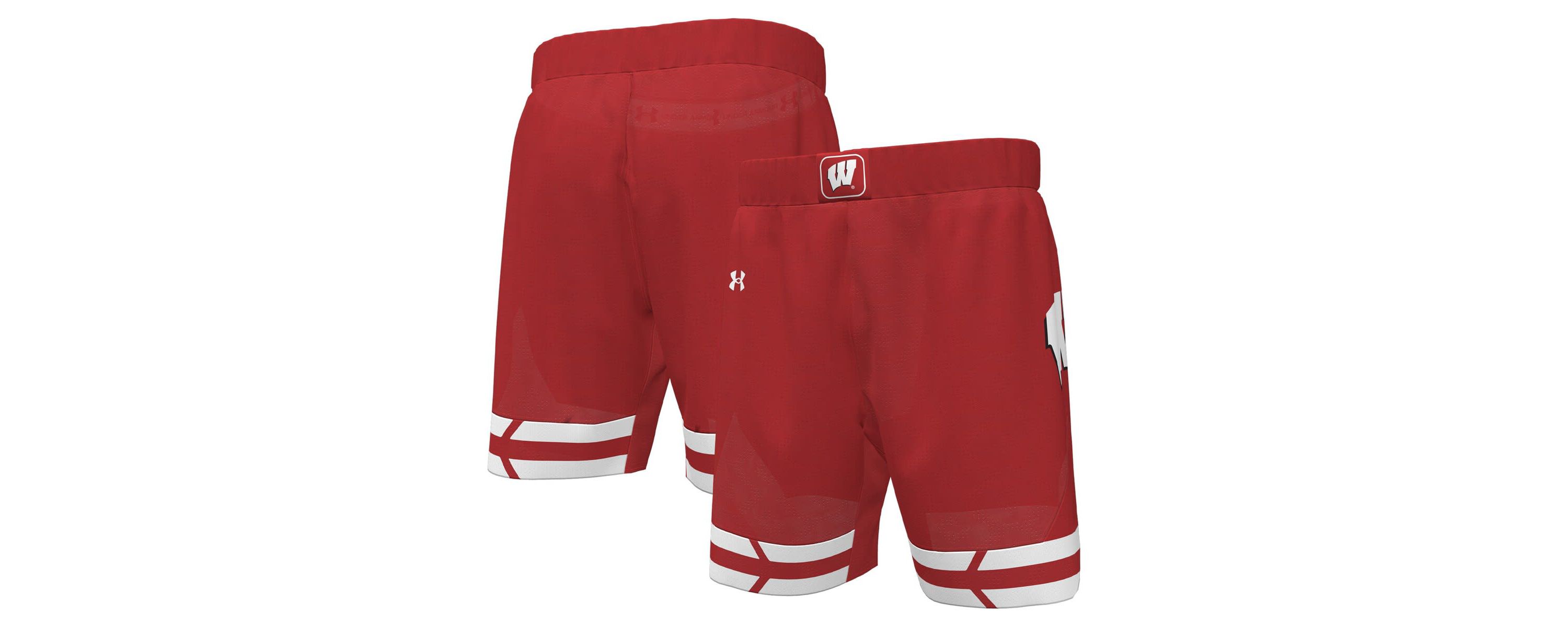 NCAA Under Armour Wisconsin Badgers Replica Basketball Shorts