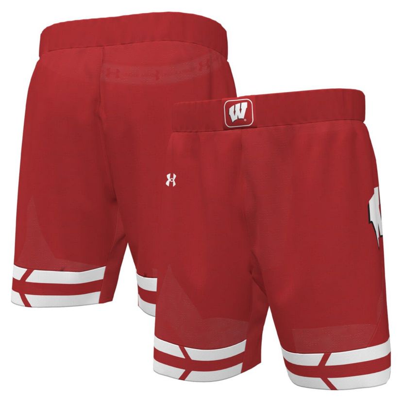 NCAA Under Armour Wisconsin Badgers Replica Basketball Shorts