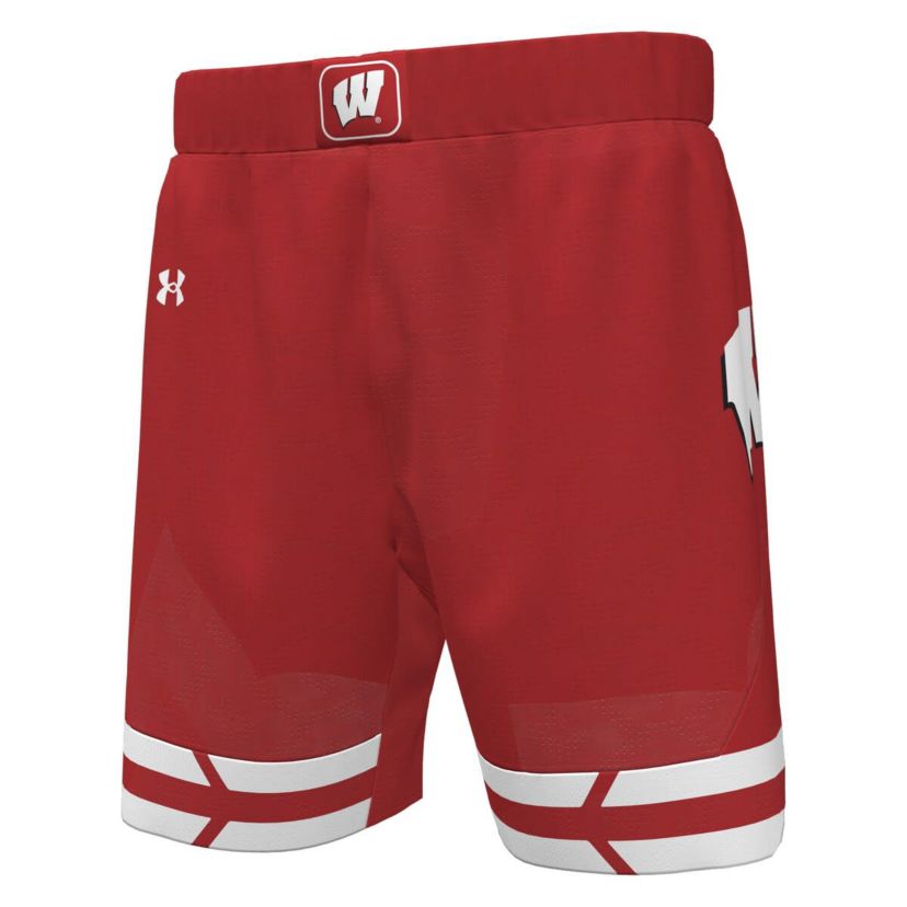 NCAA Under Armour Wisconsin Badgers Replica Basketball Shorts