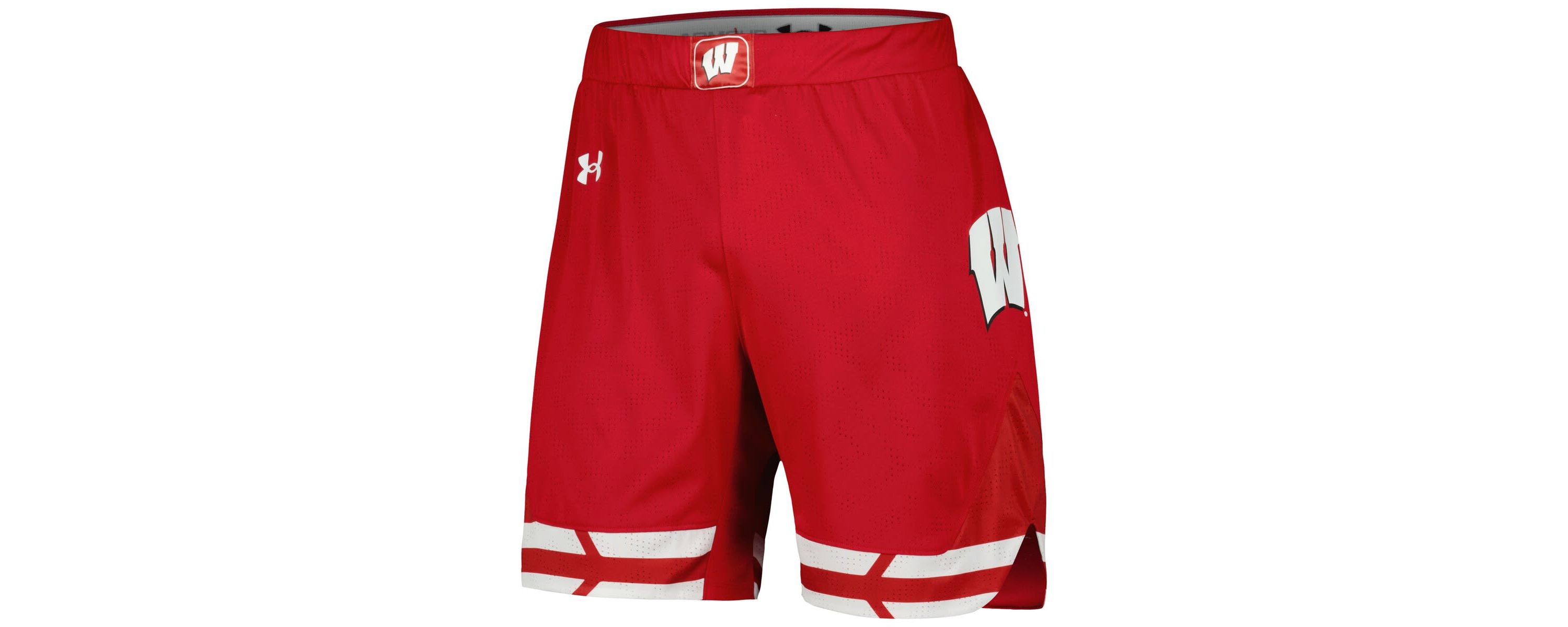 NCAA Under Armour Wisconsin Badgers Replica Basketball Shorts
