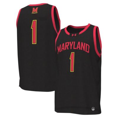 Men's NCAA Under Armour #1 Maryland Terrapins Replica Basketball Jersey -  3204155200085355