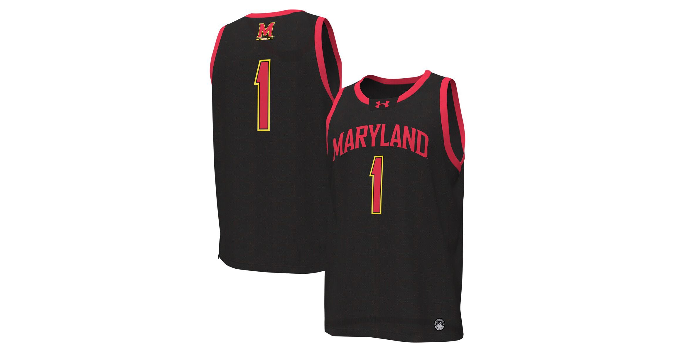 NCAA Under Armour #1 Maryland Terrapins Replica Basketball Jersey