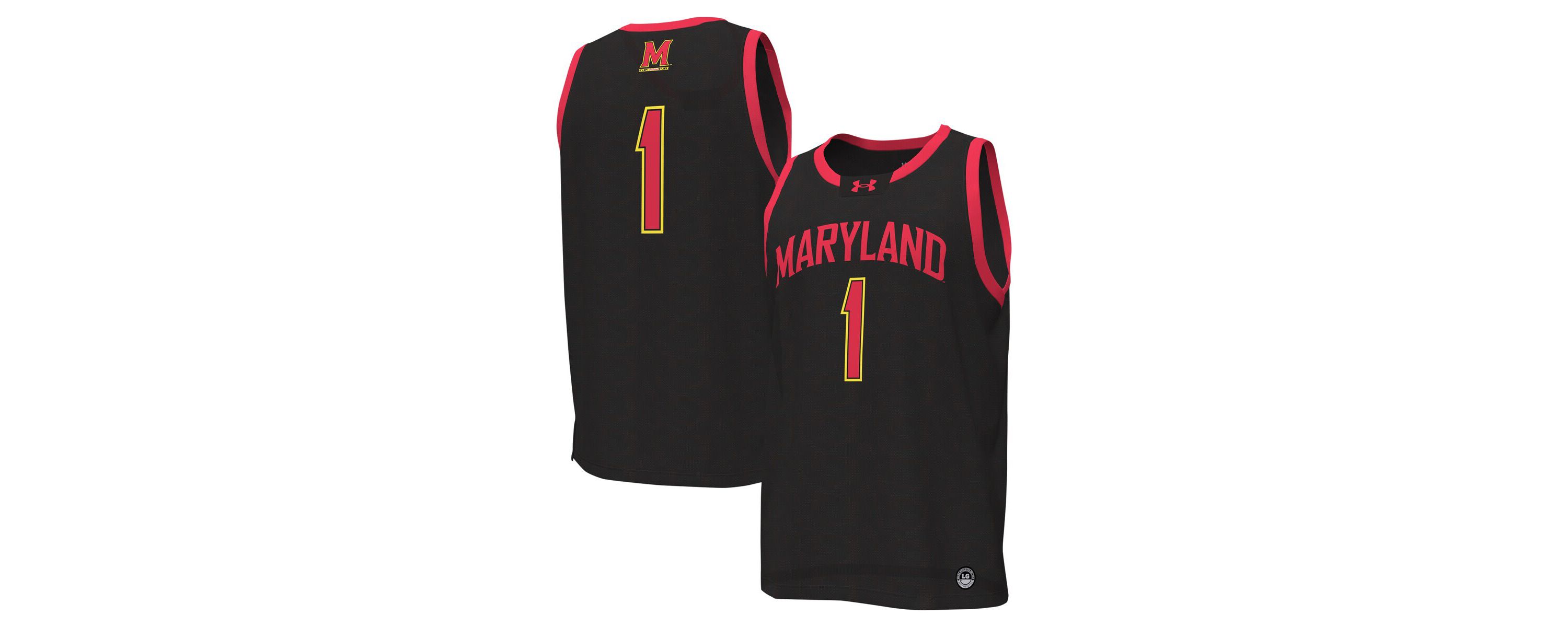 NCAA Under Armour #1 Maryland Terrapins Replica Basketball Jersey