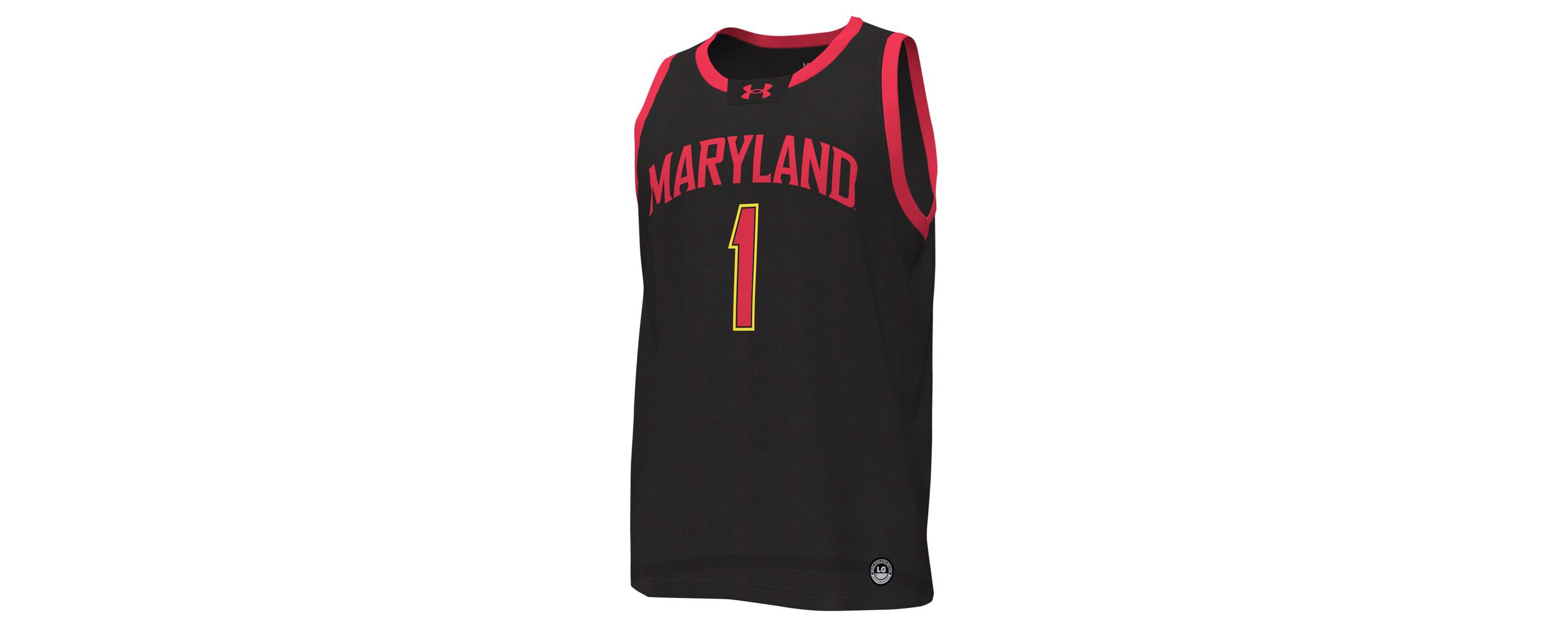 NCAA Under Armour #1 Maryland Terrapins Replica Basketball Jersey