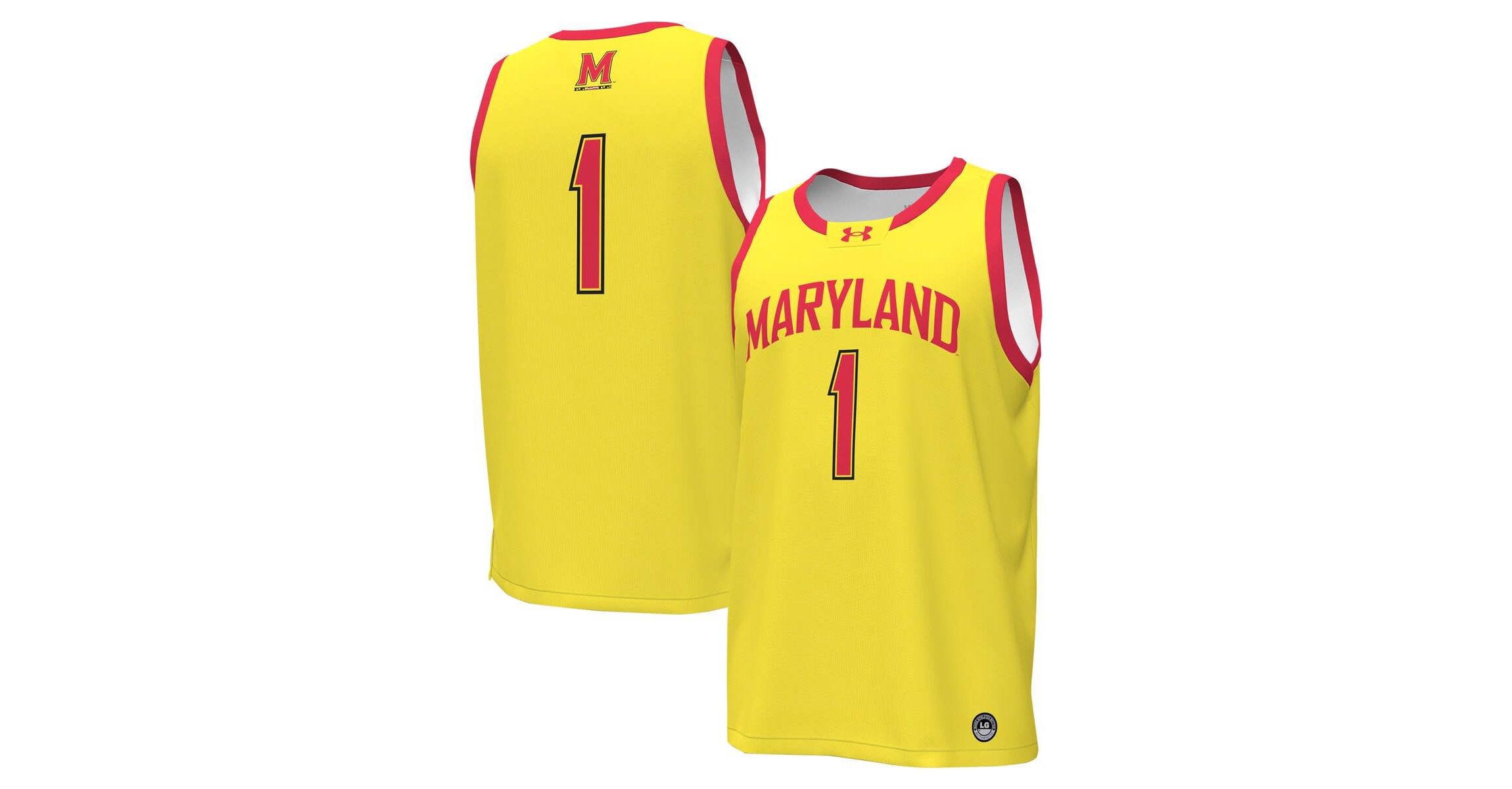 NCAA Under Armour #1 Maryland Terrapins Replica Basketball Jersey