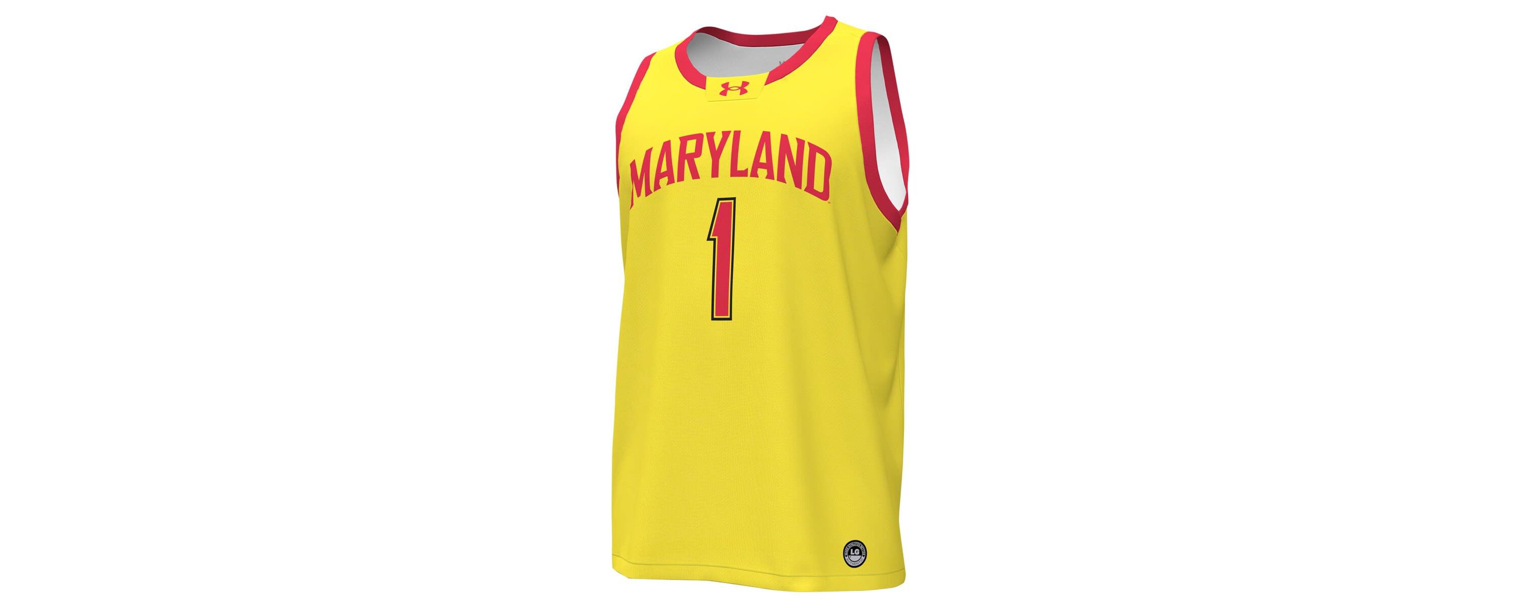NCAA Under Armour #1 Maryland Terrapins Replica Basketball Jersey