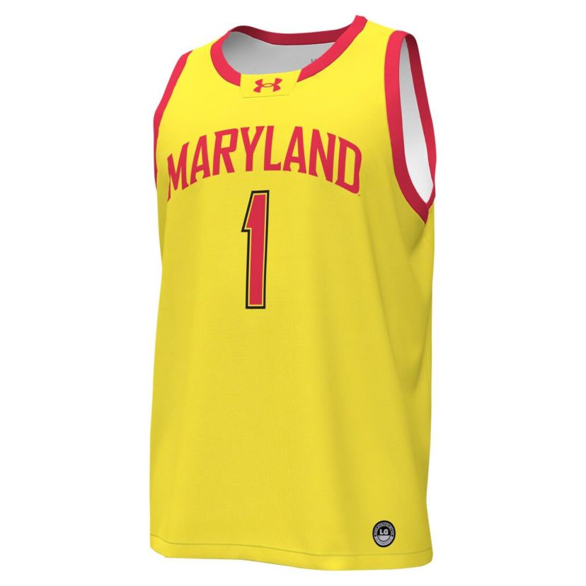 NCAA Under Armour #1 Maryland Terrapins Replica Basketball Jersey