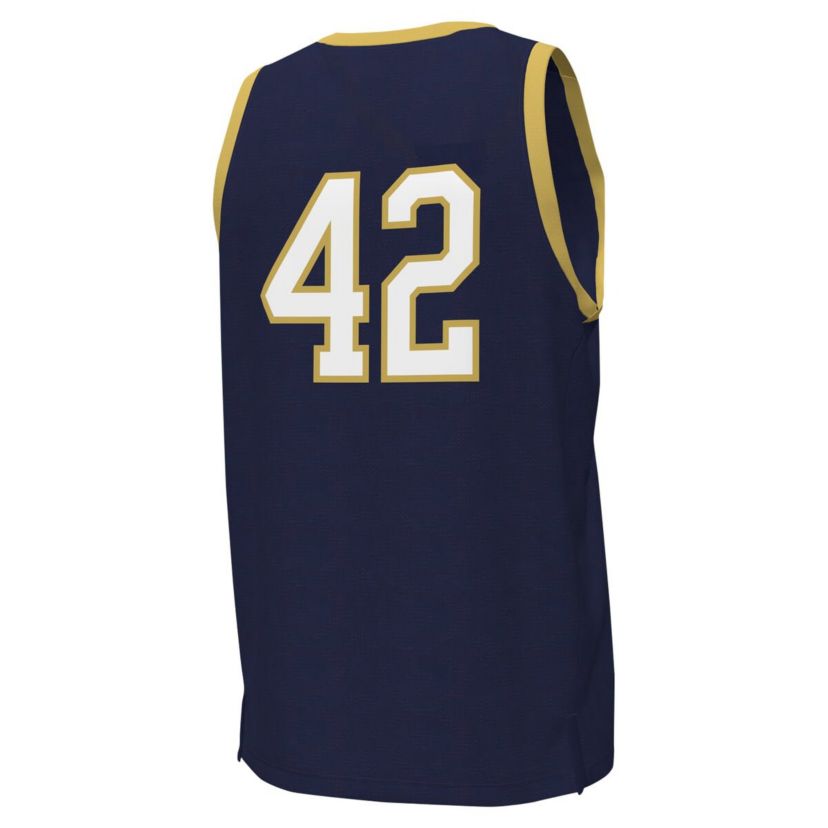 NCAA Under Armour #42 Notre Dame Fighting Irish Replica Basketball Jersey