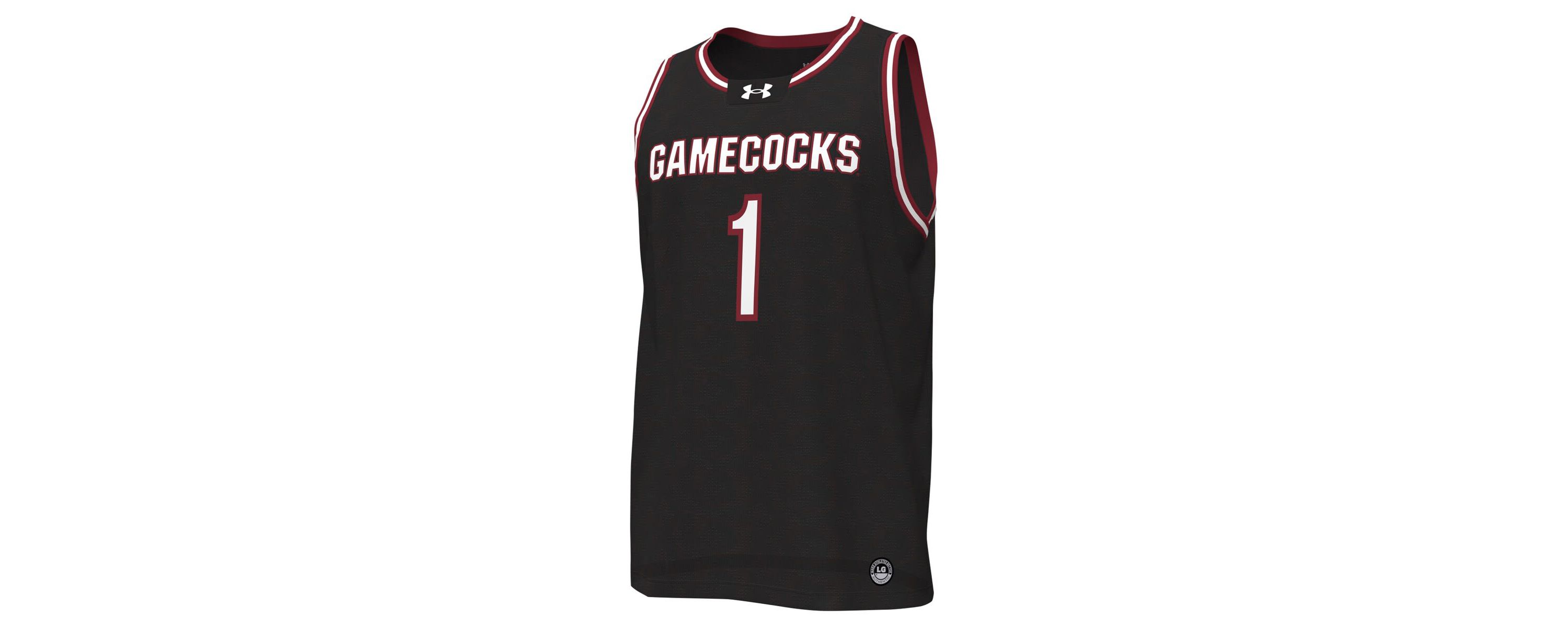 NCAA Under Armour #1 South Carolina Gamecocks Replica Basketball Jersey