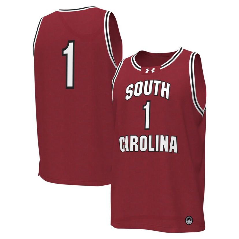 NCAA Under Armour #1 South Carolina Gamecocks Replica Basketball Jersey