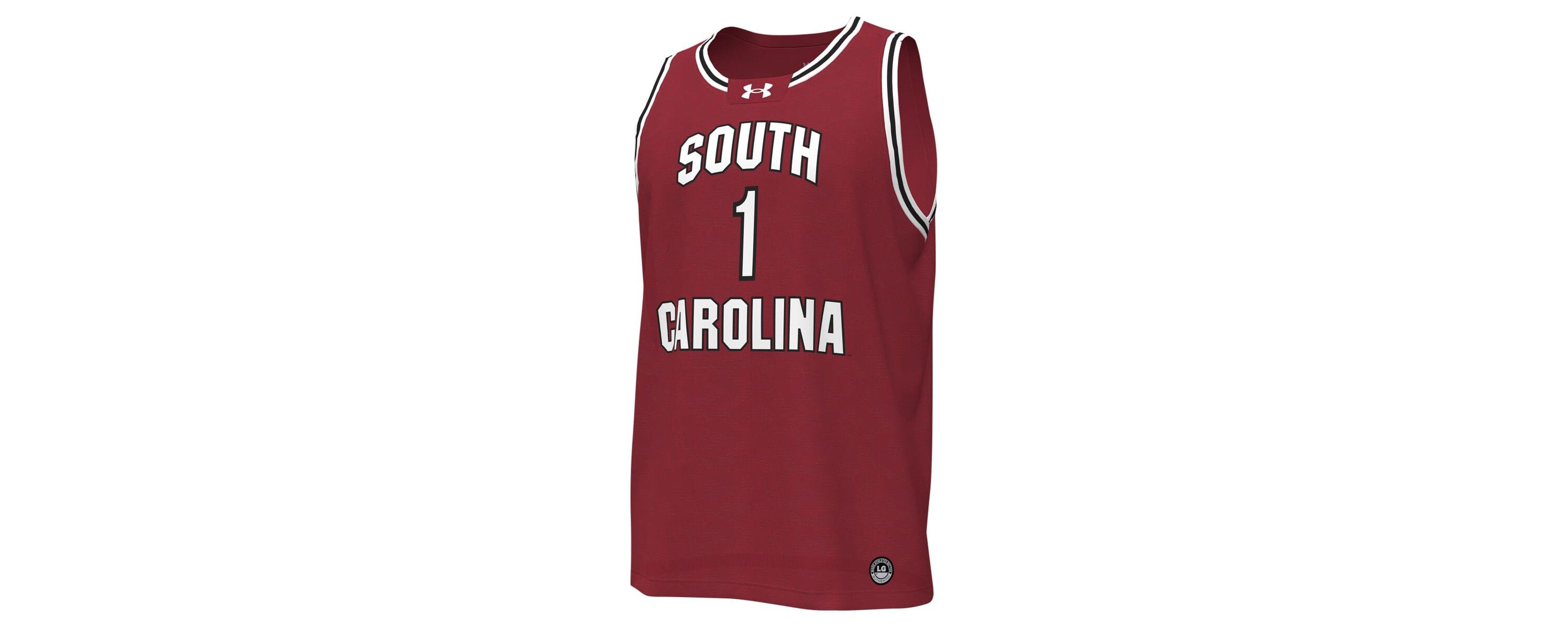 NCAA Under Armour #1 South Carolina Gamecocks Replica Basketball Jersey