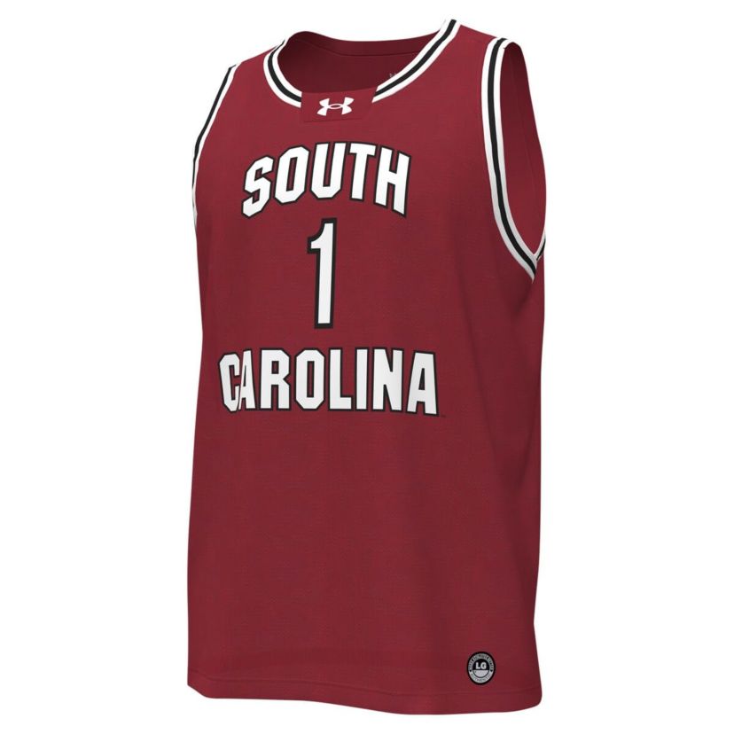 NCAA Under Armour #1 South Carolina Gamecocks Replica Basketball Jersey