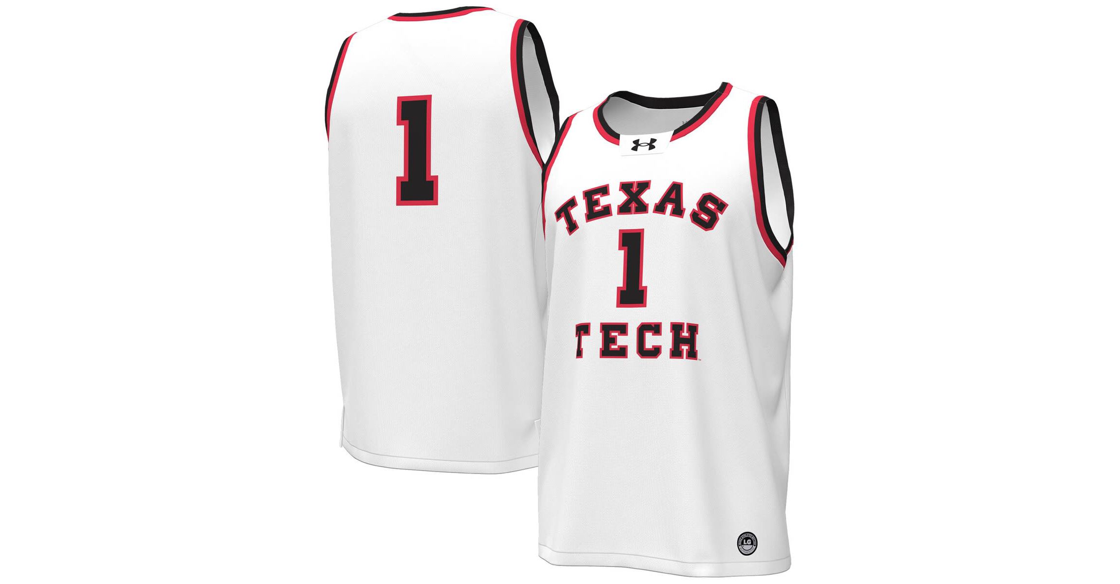 Texas Tech Red Raiders NCAA Under Armour #1 Texas Tech Raiders Throwback Replica Basketball Jersey