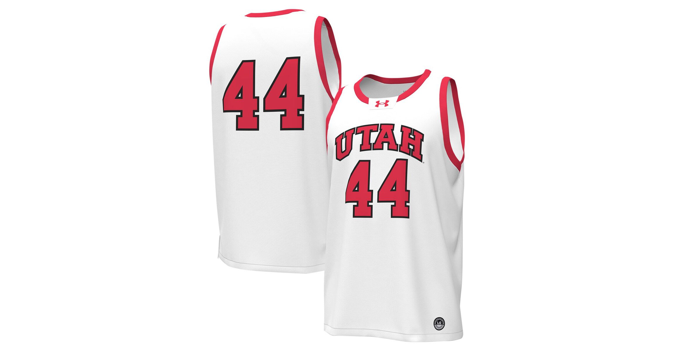 NCAA Under Armour #44 Utah Utes Replica Basketball Jersey