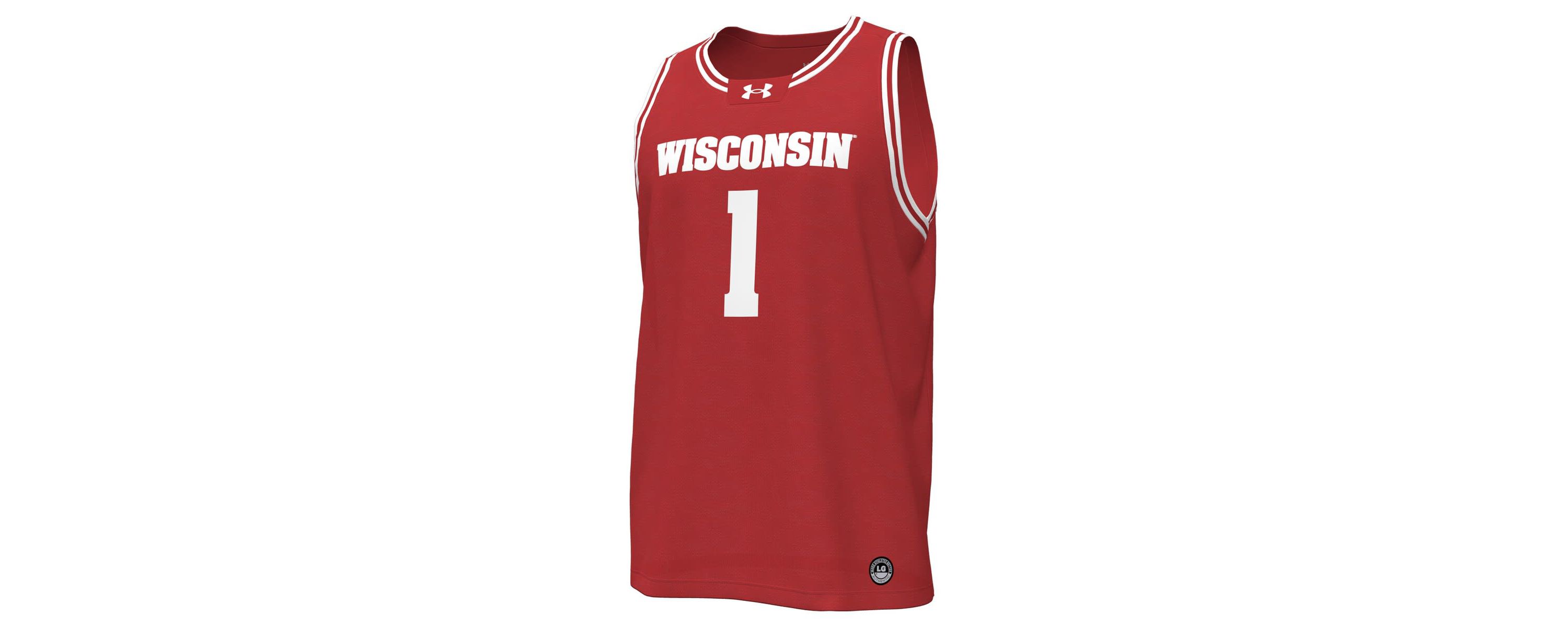 NCAA Under Armour #1 Wisconsin Badgers Replica Basketball Jersey