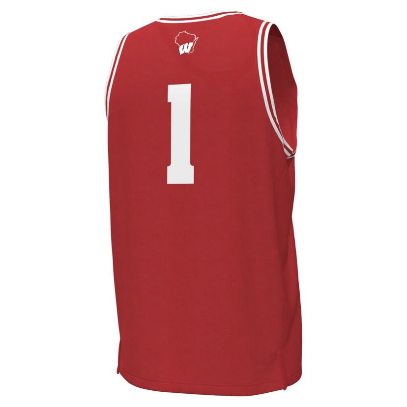 NCAA Under Armour #1 Wisconsin Badgers Replica Basketball Jersey